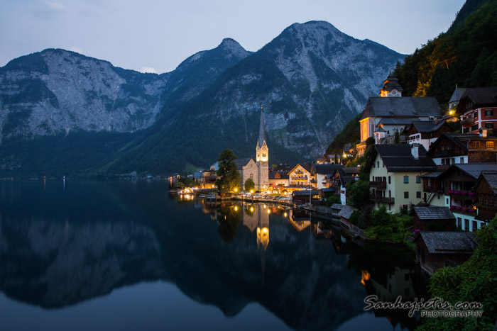 Night in Hallstatt Austria