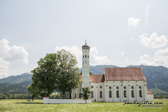 Vācijas Alpsee ezers pie Neuschwanstein pils