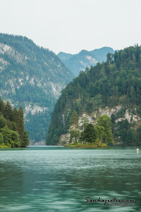 Konigsee kalnu ezers Vācijā