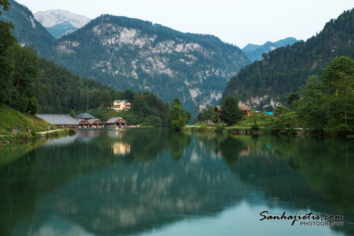 Konigsee kalnu ezers Vācijā