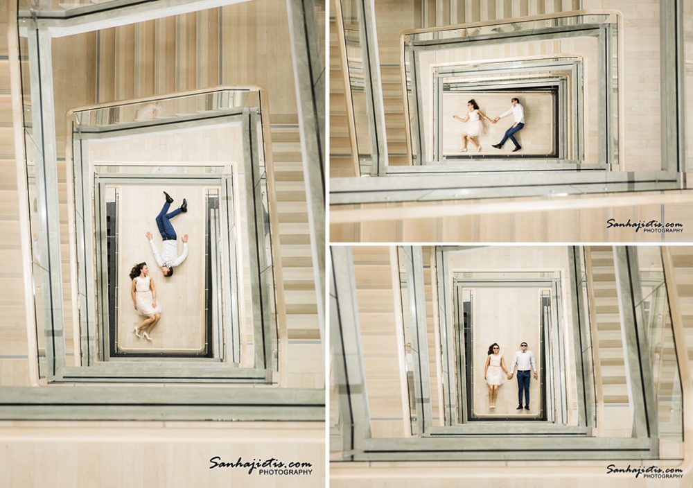 Pirmskāzu fotosesija pie Latvijas Nacionālās bibliotēkas