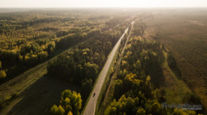 Drone sunset